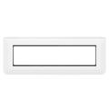  SUPPORT+PLAQUE 8 MOD H BLANC 