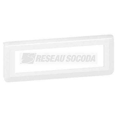  SUPPORT+PLAQUE 8 MOD H BLANC 