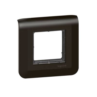  SUPPORT V+PLAQUE 2 MOD NOIR 