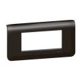  SUPPORT+PLAQUE 4 MOD H NOIR 