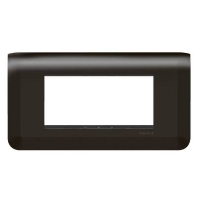  SUPPORT+PLAQUE 4 MOD H NOIR 