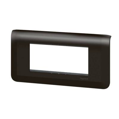  SUPPORT+PLAQUE 4 MOD H NOIR 