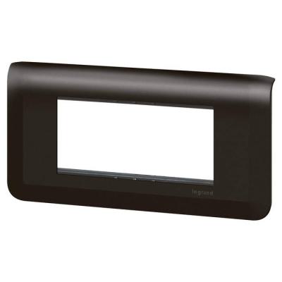  SUPPORT+PLAQUE 4 MOD H NOIR 