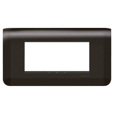  SUPPORT+PLAQUE 4 MOD H NOIR 