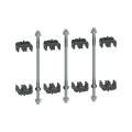  KIT VISSERIE H80 120 BARRES 