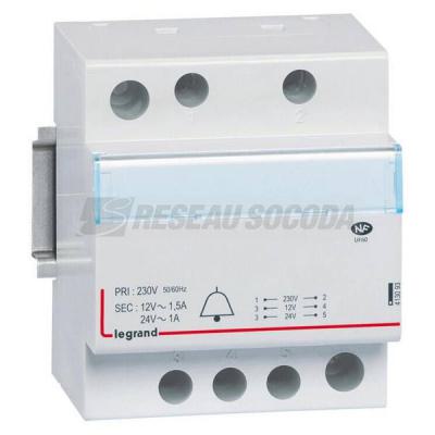  TRANSFO SONNERIE 12/24V 24VA 