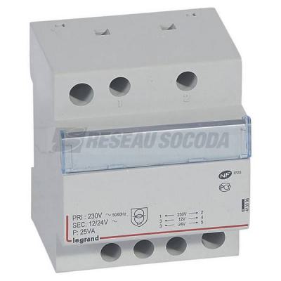  TRANSFO DE SECURITE 12/24 25VA 