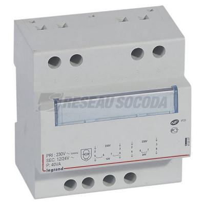  TRANSFO DE SECURITE 12/24 40VA 