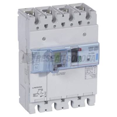  DPX3 250MES +DIFF 4P 100A 70KA 