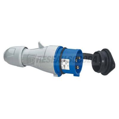  FICHE 32A 2P+T 230V IP44 