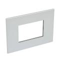  3 MOD PLAQ SQ SOFT ALU 