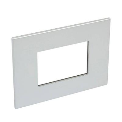  3 MOD PLAQ SQ SOFT ALU 