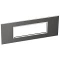  6 MOD PLAQ SQ BLACK 