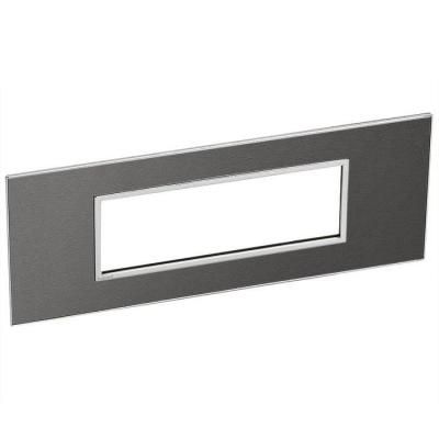  6 MOD PLAQ SQ BLACK 