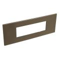  6 MOD PLAQ SQ DARK BRONZE 