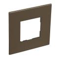  2 MOD 1G PLAQ SQ DARK BRONZE 