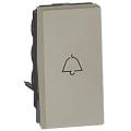  6A 1W BELL PUSH 1M SQ CH 