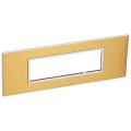  PLATE 6 SQ MOD GOLD BRASS 