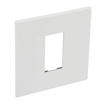 PLATE FOR 1 SQ MOD SCH WHITE 