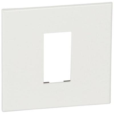  PLATE FOR 1 SQ MOD SCH WHITE 