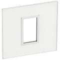  PLATE 1 SQ MOD SCH MI WHITE 