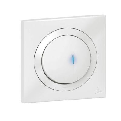  POUSSOIR LUM IP44 BLANC 