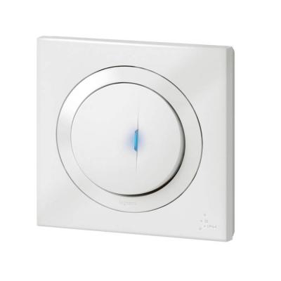  POUSSOIR LUM IP44 BLANC 