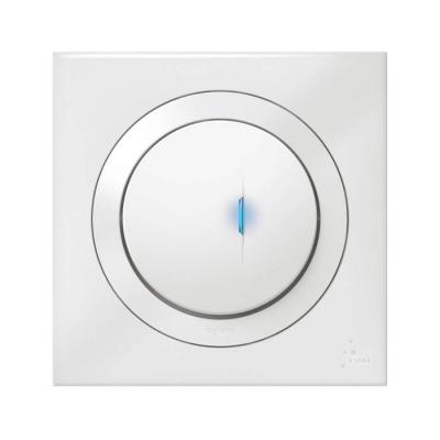  POUSSOIR LUM IP44 BLANC 