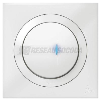 POUSSOIR LUM IP44 BLANC 