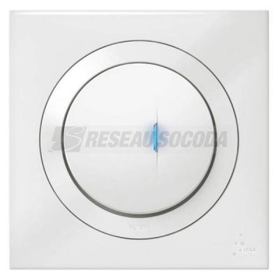  POUSSOIR LUM IP44 BLANC 