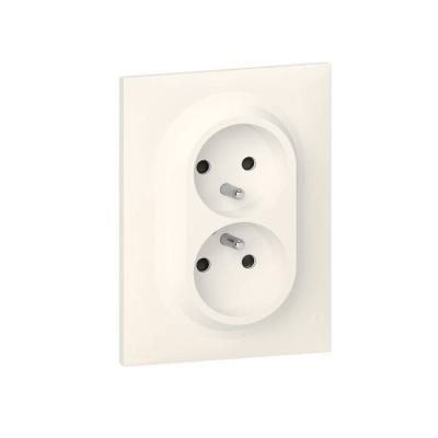  PRISE 2X2P+T 1POSTE BLANC 