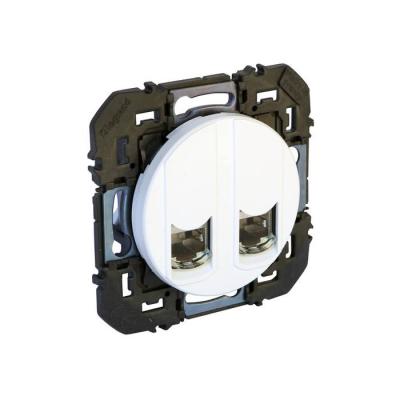  PRISE 2 RJ45 CAT6 STP BLANC 