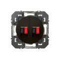  PRISE HT PARLEUR DOUBLE NOIR 
