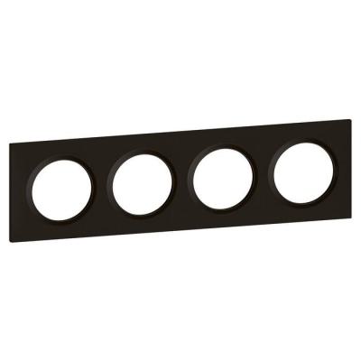  PLAQUE 4P NOIR VELOUR 