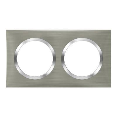  PLAQUE 2P STYLE INOX BROSSE 