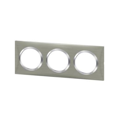  PLAQUE 3P STYLE INOX BROSSE 