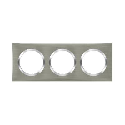  PLAQUE 3P STYLE INOX BROSSE 