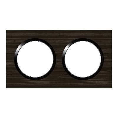  PLAQUE 2P STYLE BOIS EBENE 