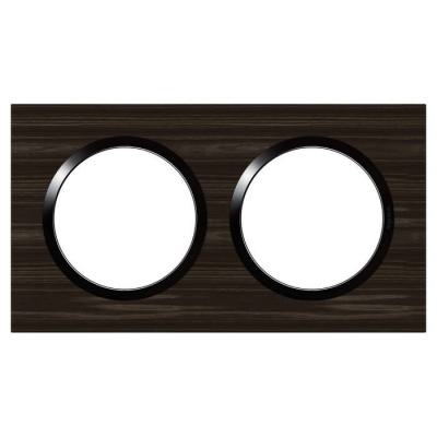 PLAQUE 2P STYLE BOIS EBENE 