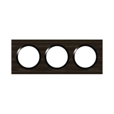  PLAQUE 3P STYLE BOIS EBENE 