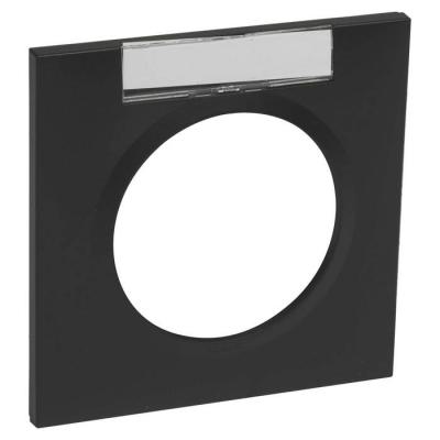  PLAQUE 1P NOIRE P.ETIQUETTE 