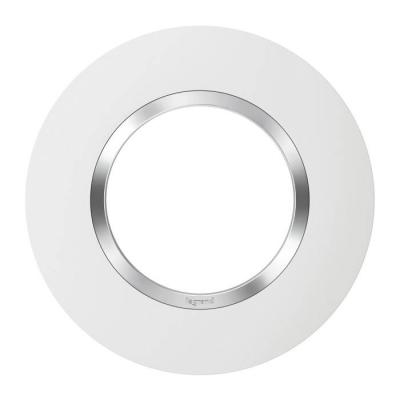  PLAQUE 1P DECO BLC CHROME 