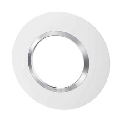  PLAQUE 1P DECO BLC CHROME 