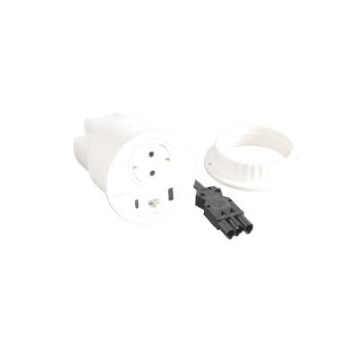  DISQ80 BLANC 1PC USB A+C RJ45 