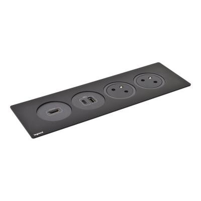  DISQIN 2PC HDMI USB NOIR 2M 