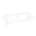  DISQIN PLAQUE 2 POSTES BLANC 