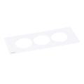  DISQIN PLAQUE 3 POSTES BLANC 