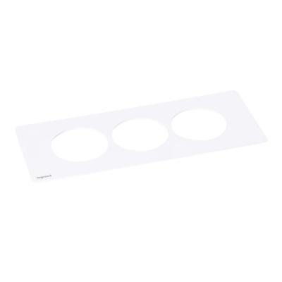  DISQIN PLAQUE 3 POSTES BLANC 
