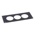  DISQIN PLAQUE 3 POSTES NOIR 