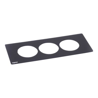  DISQIN PLAQUE 3 POSTES NOIR 